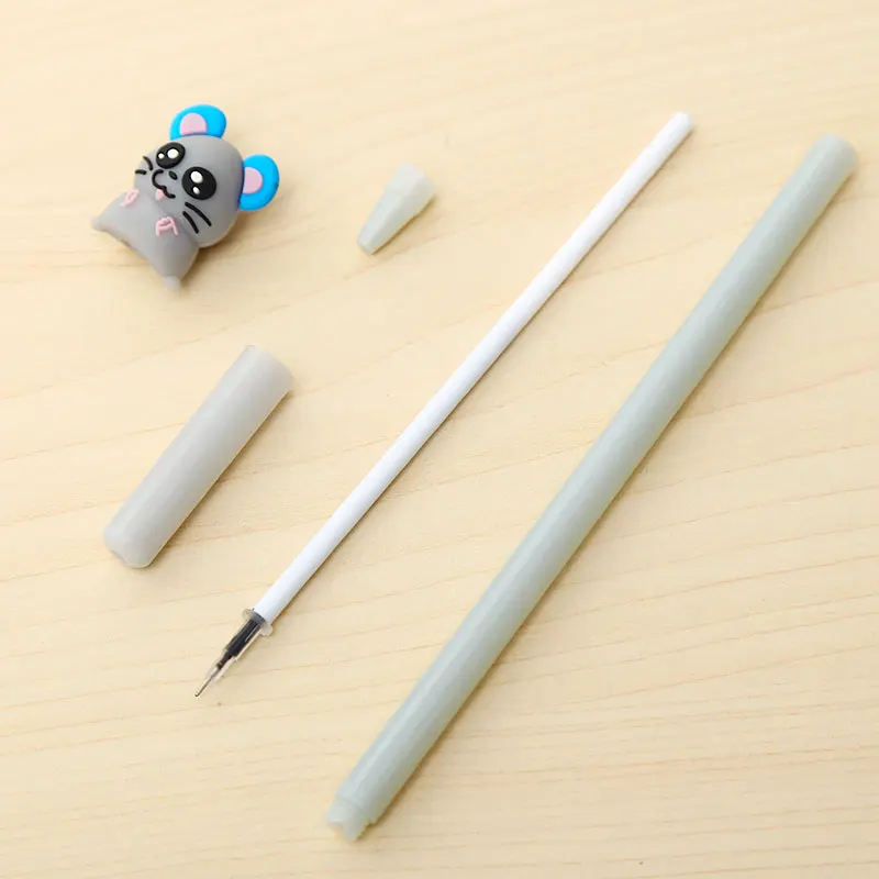 Новинка милая мышь животных гель кавайные ручки Мыши Крысы аниме забавные