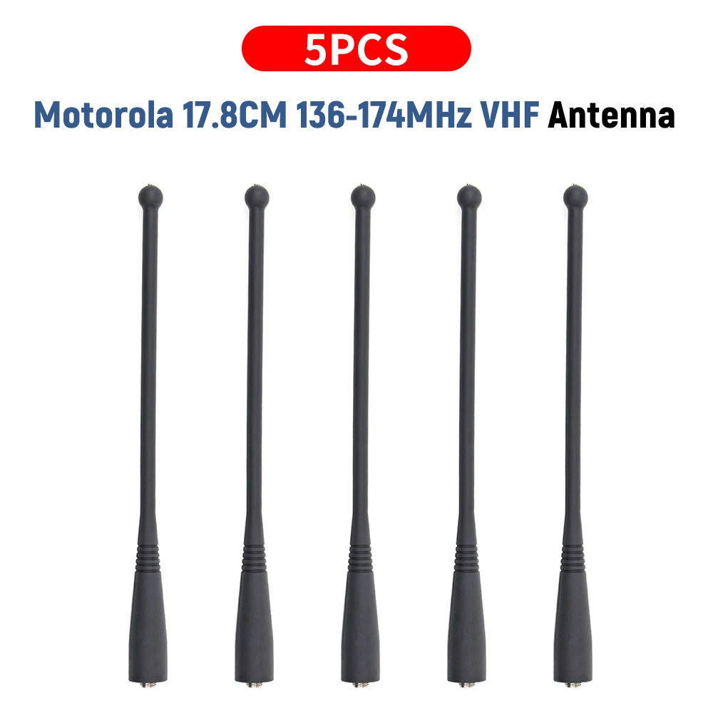 5X VHF 136 174 МГц Антенна для Motorola Radio HT1000 GP900 MT2000 MTX8000 XTS 2500 двухсторонняя радиоантенна