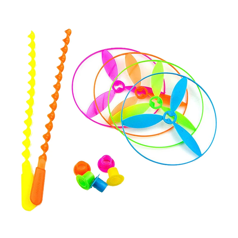 10 шт. бамбуковая стрекоза Детские классические игрушки вращающийся маховик