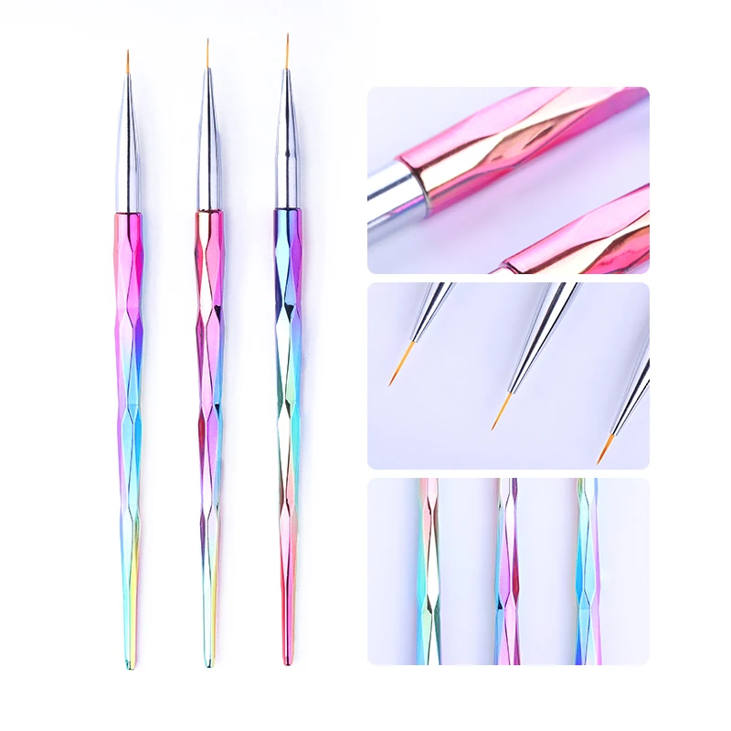 1 шт. лайнер для рисования градиента кисти кисть ногтей красочные нанесение