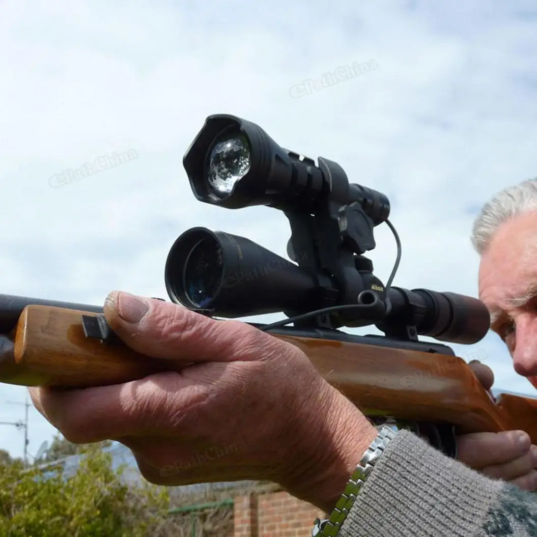 

B158 Convex Lens Zoom Flashlight XM-L2 U4 LED Torch Hunting Light 900 Lumens Aluminum Tactical Flashlight