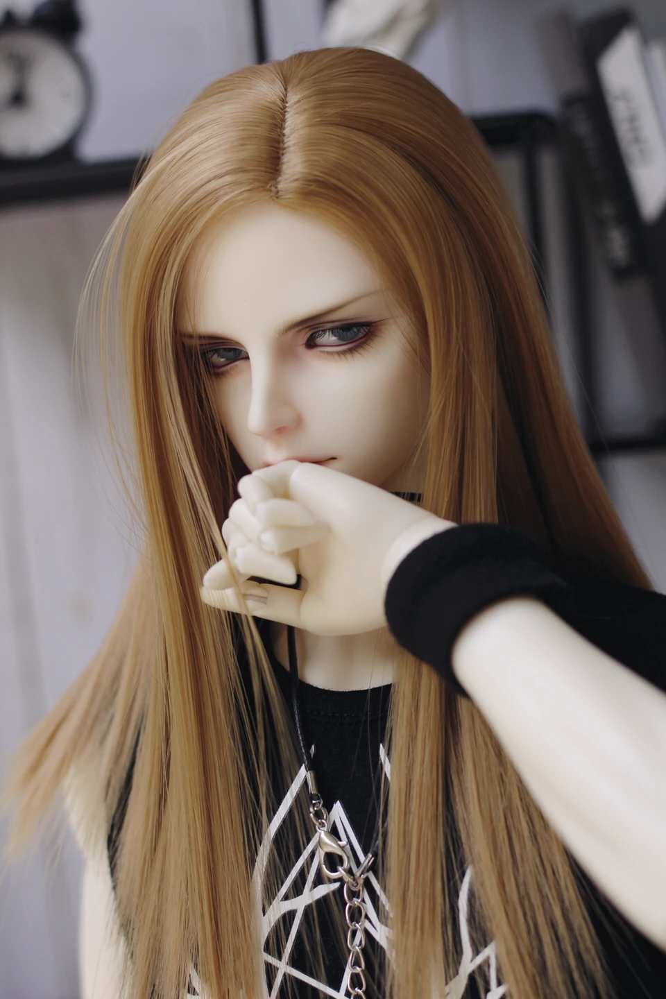 Парик Allaosify Bjd для мальчиков красивая золотистая кукольная кукла с высокой