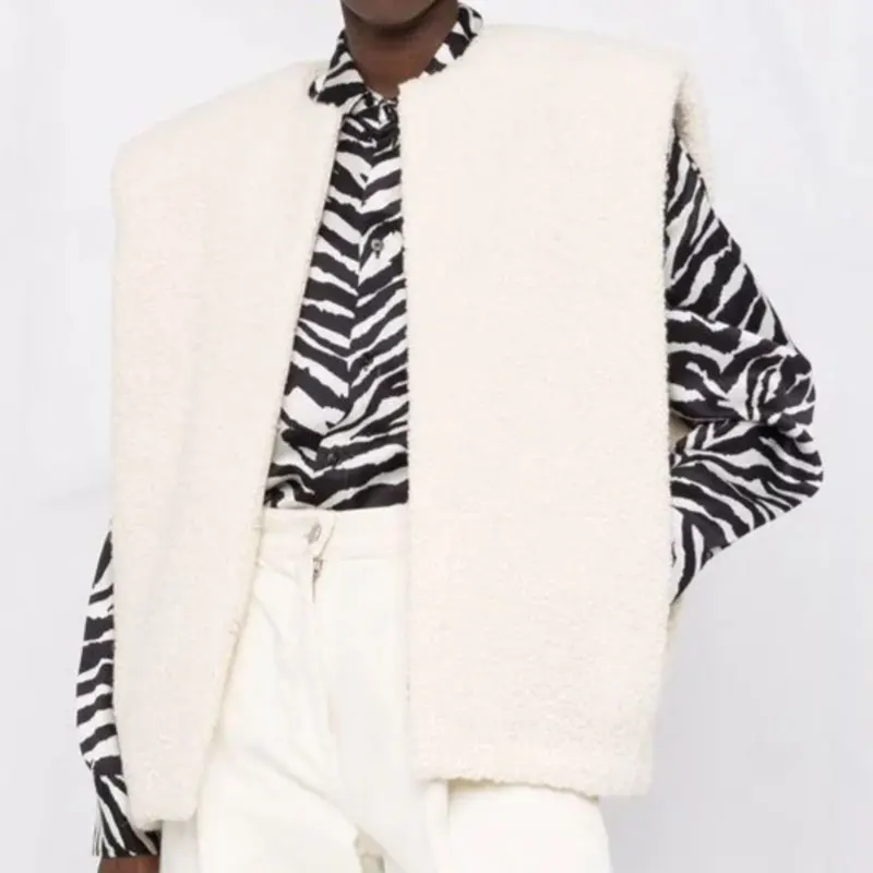 

Ladies plush vest casual wild fashion women vest coat