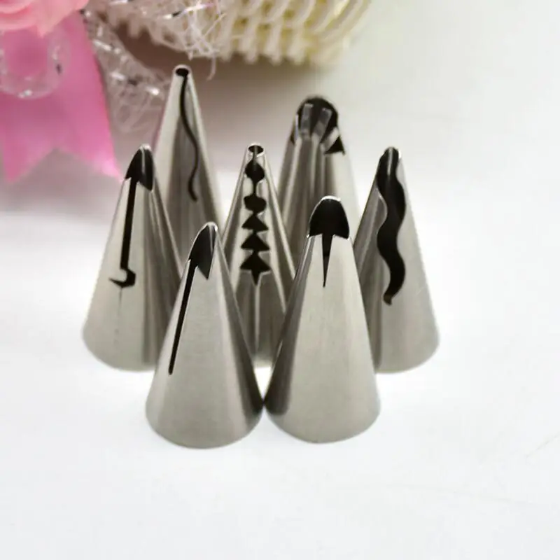 

7pc Russian decorating mouth cake mold fondant mold cake decorating tools silicone mould DIY cake baking Tools FTM1680