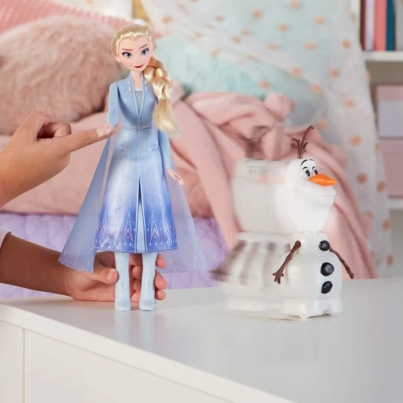 

Frozen Elsa and Glow Olaf Dolls Remote Control Elsa Activates Talking Dancing Glowing Olaf Doll Toys for Girl Gift