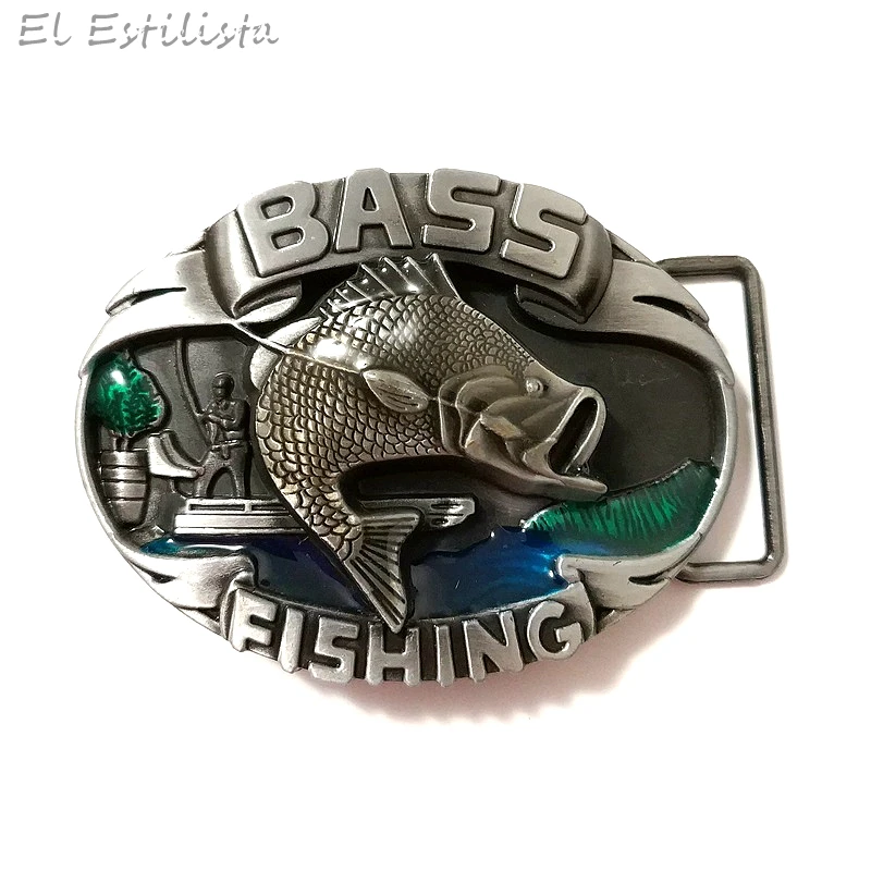 Хорошее покрытие 3D рыболовный металлический ремень пряжка пряжки костюм 4 см