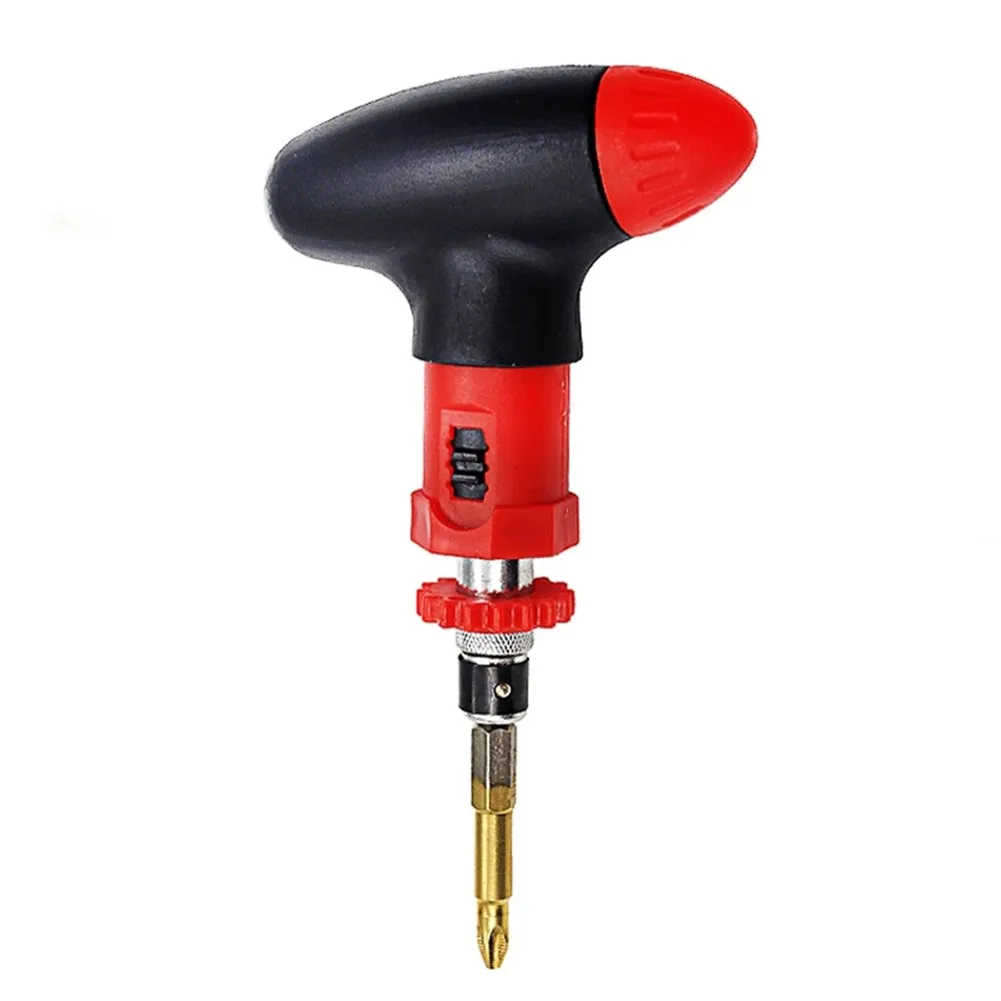 

Manual T Type Ratchet Screwdriver Quick Bolt Driver Batch 1/4inch 6.35mm Forward Reverse Screwdriver Bit