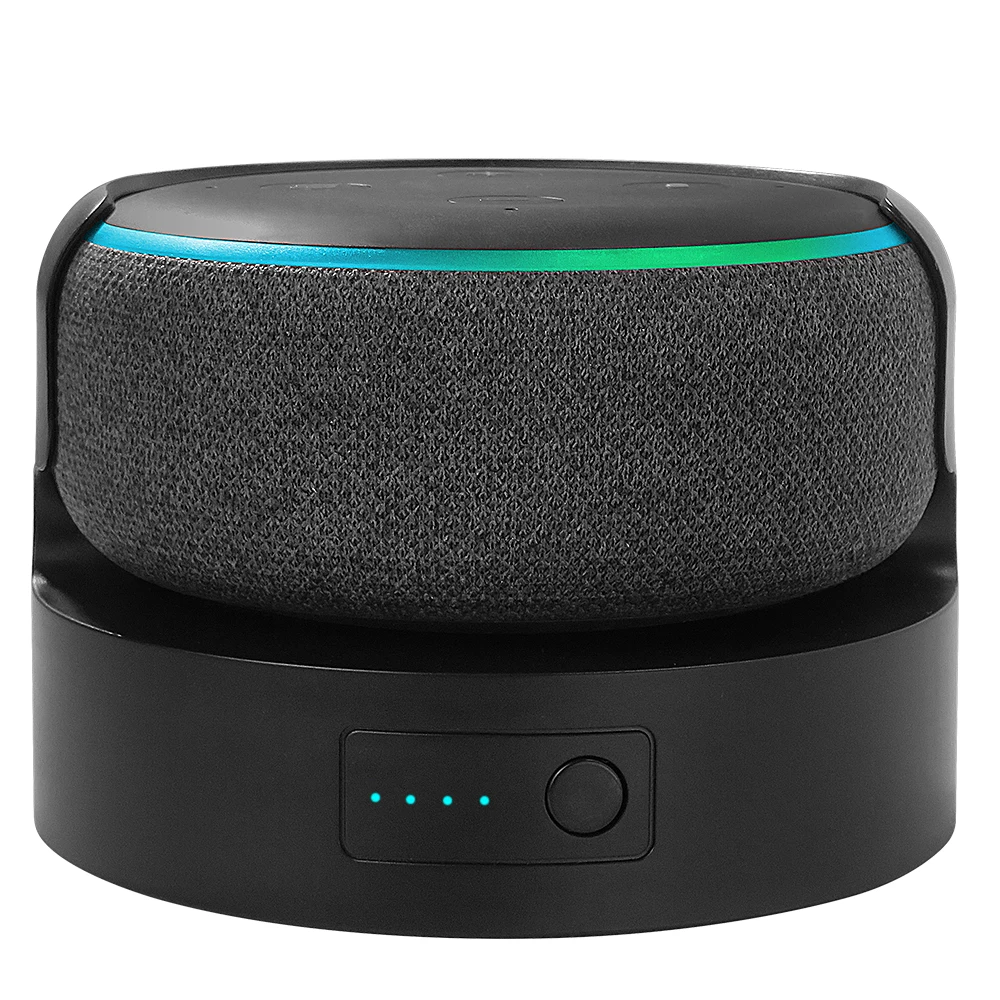 

Battery Base For Echo Dot 3rd Gen Portable charger Rechargable Docking Station For Echo dot 3 Holder Mount 16 Hours Play time