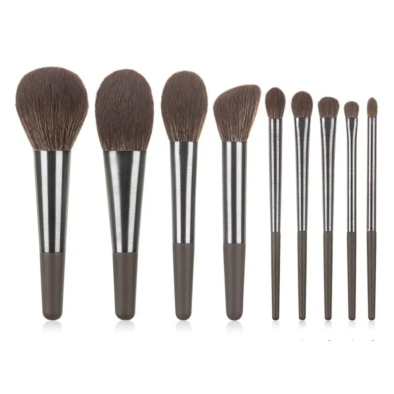 

9 PCS Makeup Brush Foundation Brush Powder Brush Highlight Brush Eyeshadow Brush Professional Skin-friendly Makeup Set Tools