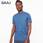 Мужская футболка, плотная Однотонная футболка из 100% хлопка, 180gsm, в стиле хип-хоп, Харадзюку, размеры 2XL 3XL, 2019