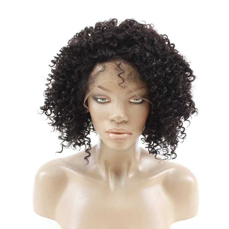 Short Curly Bob Wig For Black Women Afro Kinky Free Part Glueless Synthetic Fiber Natural Soft Lace Heat Resistant |