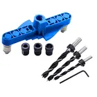 Самоцентрирующая направляющая для сверления, набор направляющих для сверления, вертикальное карманное отверстие, деревообрабатывающий инструмент 2 в 1, втулка, инструменты, деревообрабатывающий сверлильный центр, направляющая