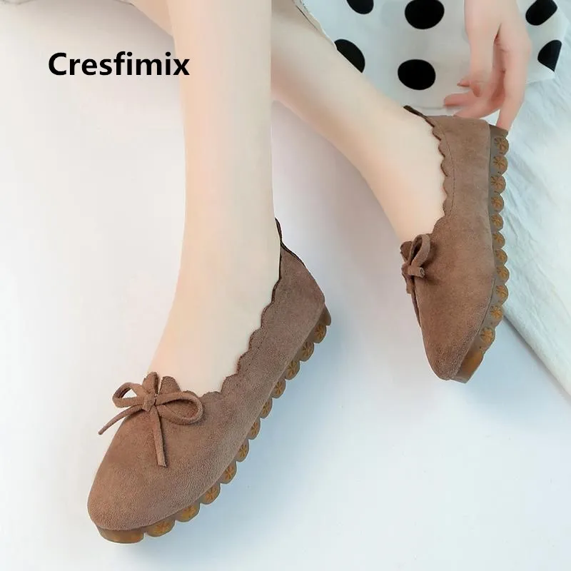 

Cresfimix Женская мода Сладкий коричневого цвета женская обувь на плоской подошве без застежки; Женская повседневная Летняя обувь светильник вес; Черные туфли-лоферы; zapatos de mujer; a5537