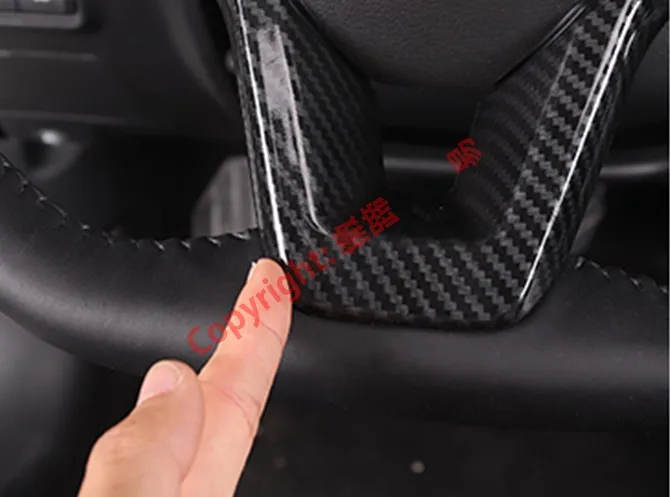 

Carbon Fiber Style Interior Steering Wheel Trim Cover U Shape For Nissan Sylphy MK14 2019 2020