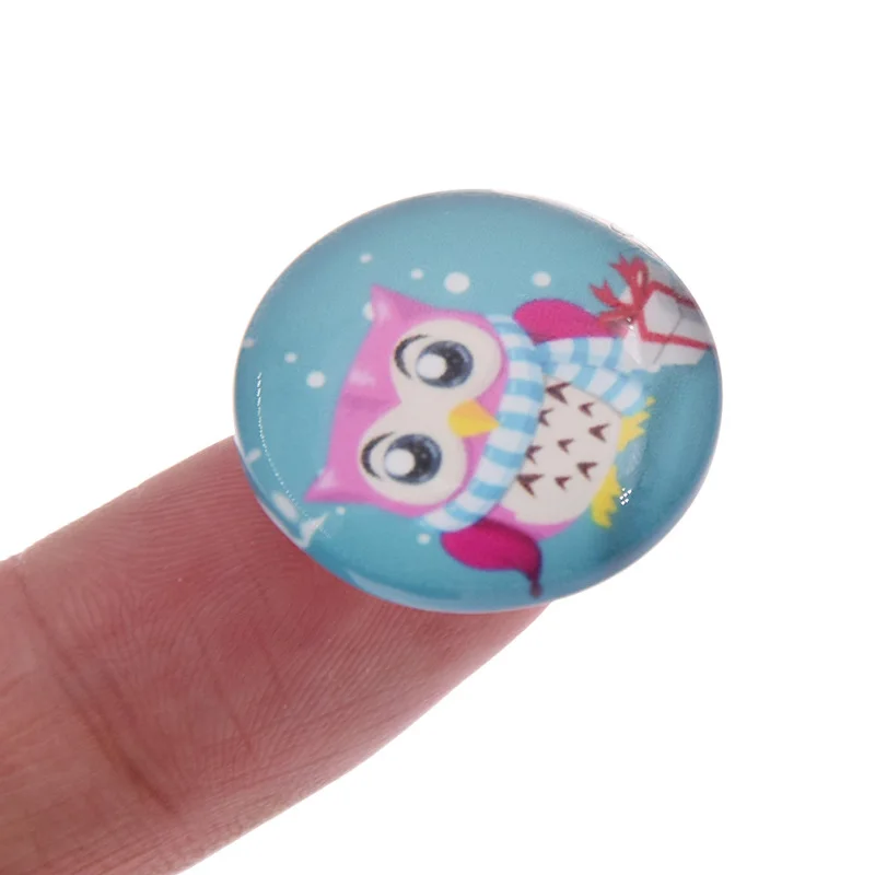 70 шт./лот 25 мм мозаичная печатная картина стекло полукруглый купол Кабошоны