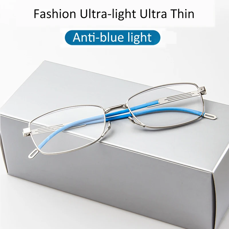 

New Folding Ultra-thin portable reading glasses men women Anti-blue light design HD Anti-fatigue Magnifying Presbyopia Glasses