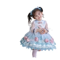 spring new spanish girls princess dress childrens dress childrens lolita dress flower girl dresses kids dresses for girls