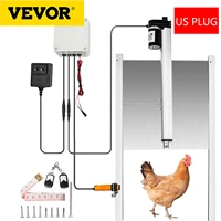 vevor chicken coop door opener kits 110v automatic opener kit wlight sensor induction chicken pet dog door with infrared sensor