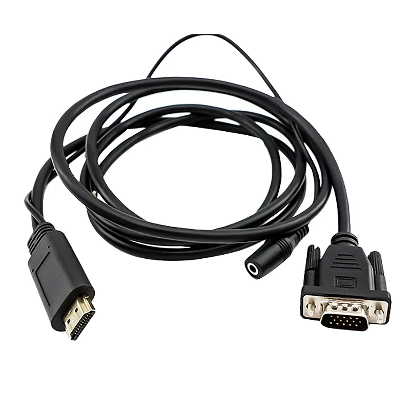 1 8 м HDMI к VGA кабель 1080P HD to с аудио конвертер Кабель|Кабели USB| |