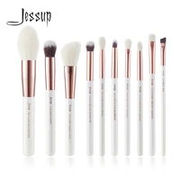 jessup makeup brush hair foundation powder definer shader liner 10pcs pearl white rose gold k%d0%b8%d1%81%d1%82%d0%b8 %d0%b4%d0%bb%d1%8f m%d0%b0%d0%ba%d0%b8%d1%8f%d0%b6%d0%b0
