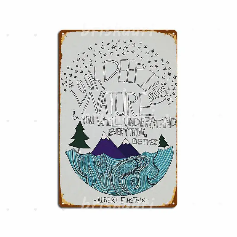 

Внимательно посмотрите на природу Цитата металлические знаки для гаража клуб гараж клуба украшения дома создать металлический Плакаты