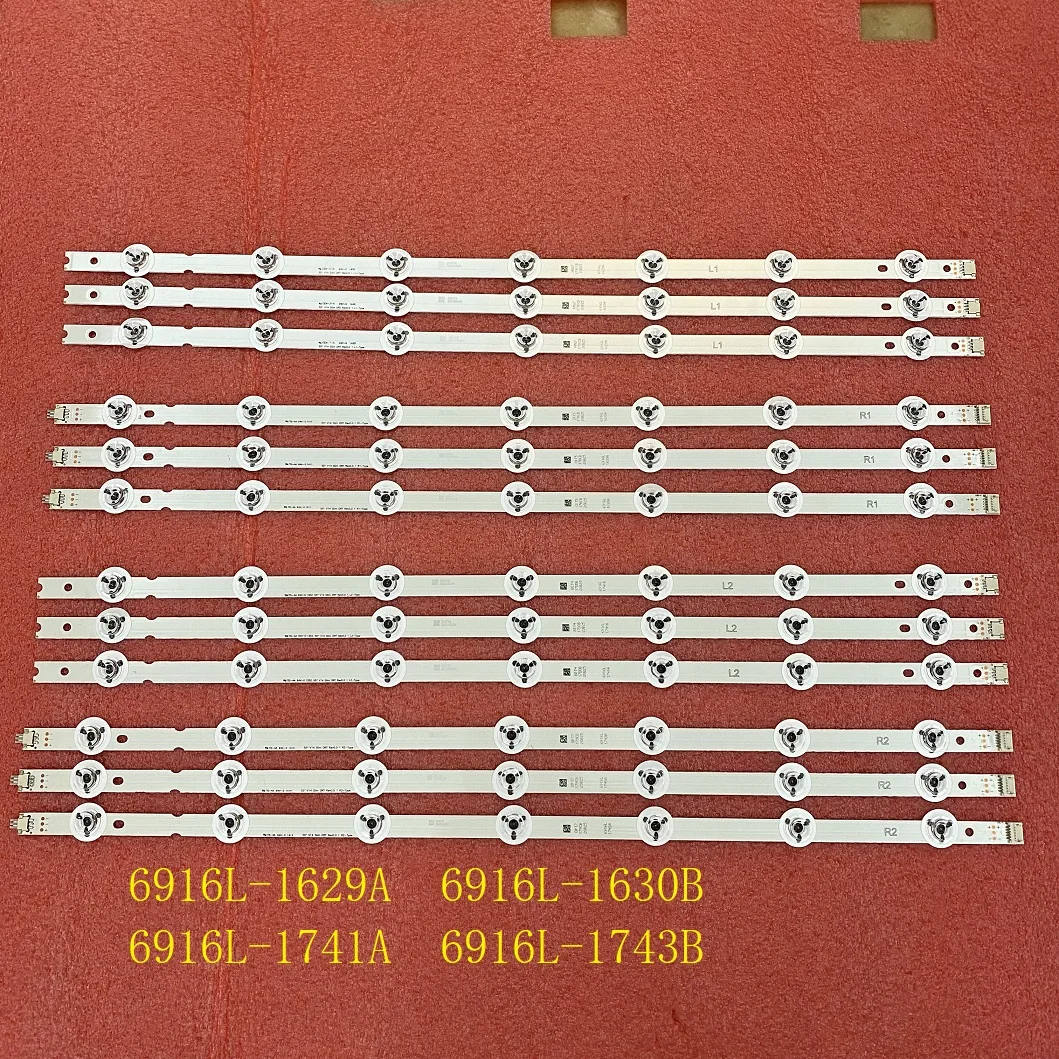 12 шт./компл. светодиодный подсветка полосы для LG V14 тонкий DRT Rev0.0 55LB700V 55LB730V 55LB670V
