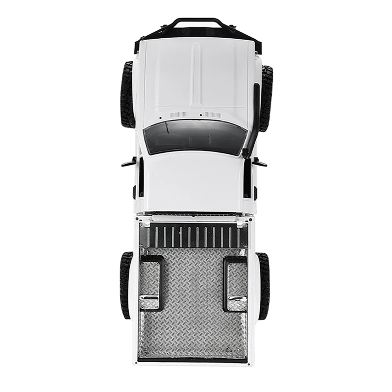 

for WPL C24 C24-1 Metal Rear Trunk Tool Box Decorative Board Anti-Slip Skid Plate 1/16 RC Car Upgrade Accessories Parts