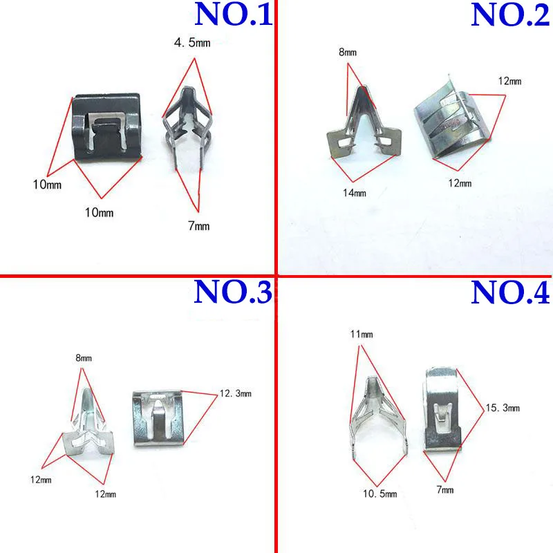 20x консоль приборной панели автомобиля U-тип металлические зажимы DVD CD панель