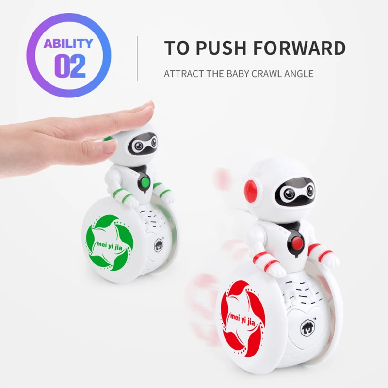 Горячая Распродажа умный робот-неваляшка игрушка звуковой свет индукционный