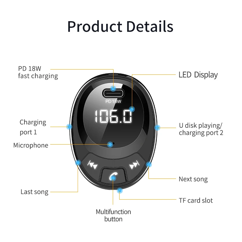 Bluetooth автомобильный комплект FM передатчик автомобильные аксессуары mp3