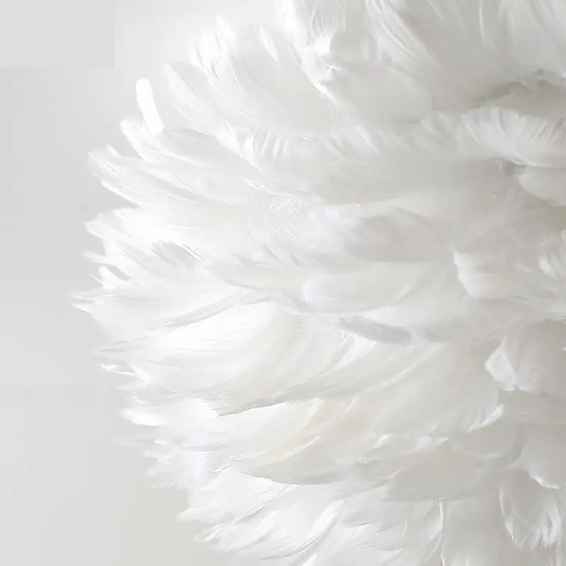 Потолочный светильник с теплым пером для спальни современные светодиодные