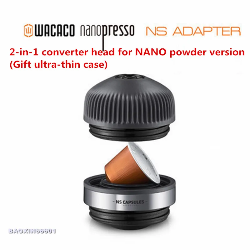 Новое второе поколение WACACO nanopresso порошок ручной портативный Эспрессо машина поставляется с защитной крышкой