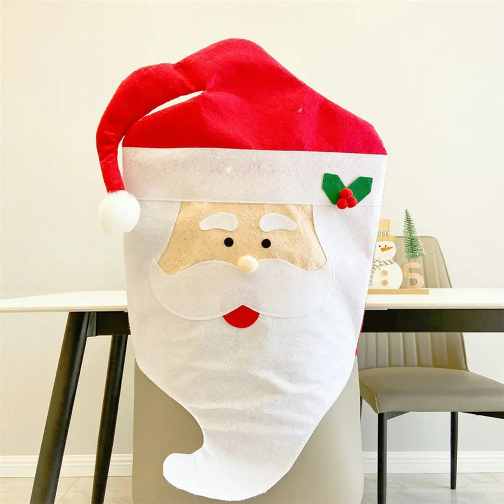 Christmas Ornaments Husband And Wife Dining Chair Cover Supplies For Xmas New Year Party Decor | Дом и сад