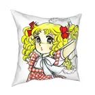 Конфеты конфеты Candice Белая Подушка Чехол s кровать автомобиль Аниме Манга кавайная девушка Япония мультфильм Подушка Чехол Декоративная Подушка Чехол 45*45 см