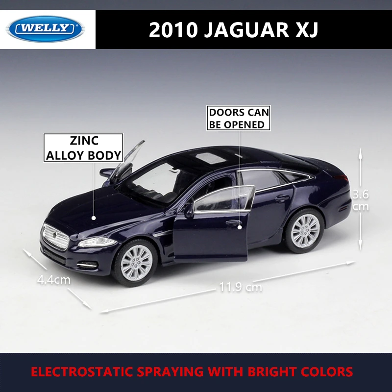WELLY 1:36 2010 JAGUAR XJ сплав модель автомобиля машина имитации коллекции игрушек