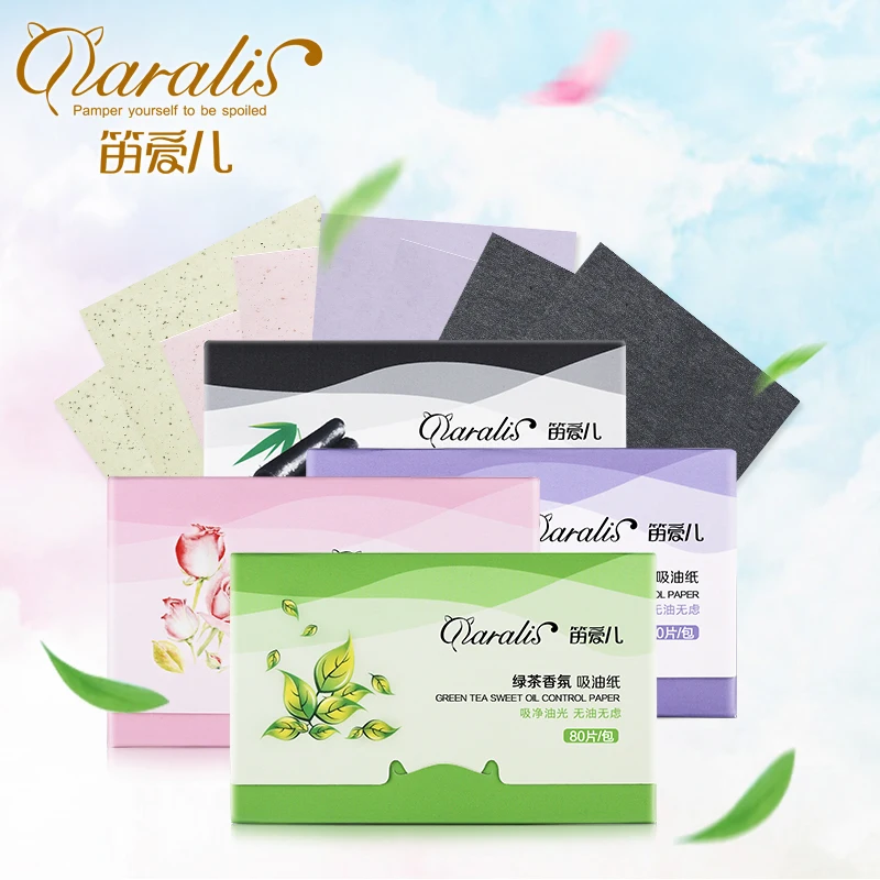 Daralis 80 листов папиросная бумага для лица зеленый чай Макияж очищающее жирное