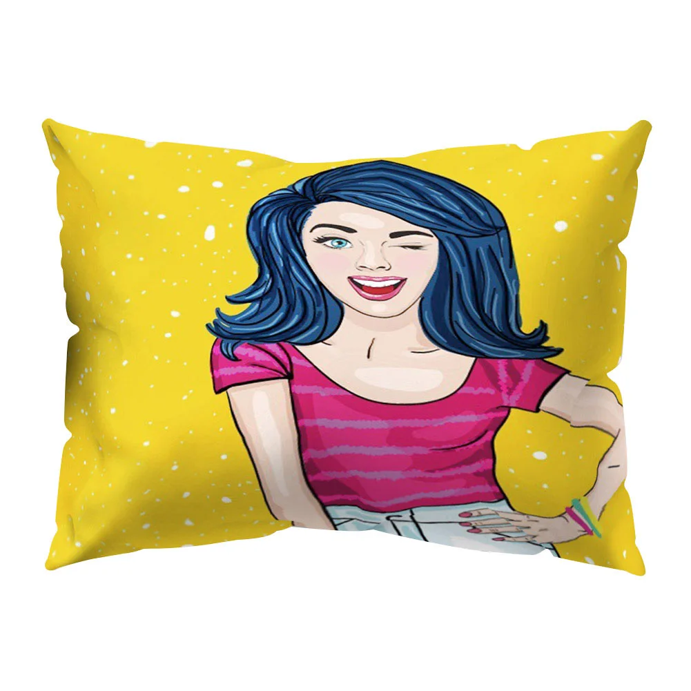 Креативный квадратный чехол для подушки с красивым принтом постельные