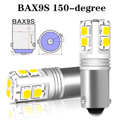 

Автомобильные фары iJDM Canbus BA9S BAX9S BAY9S светодиодные для автомобильных фонарей заднего хода или парковочных фонарей, H21W H6W T4W, освещение номерного знака 12 В-24 В