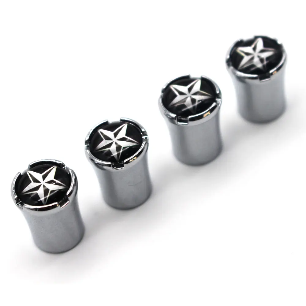 4 шт./компл. автомобильный стиль цинковый сплав звездный колпачки для