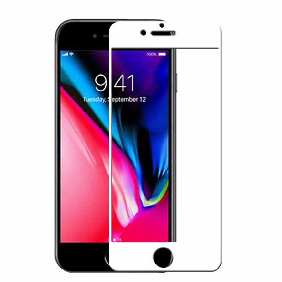 Полное покрытие из закаленного стекла для iphone 11Pro Xs Max Защитная пленка экрана X 8