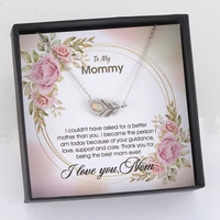 effie queen to my mommy gift for mom natural opal feather design necklace 925 sterling silver jewelry for woman hgmn02
