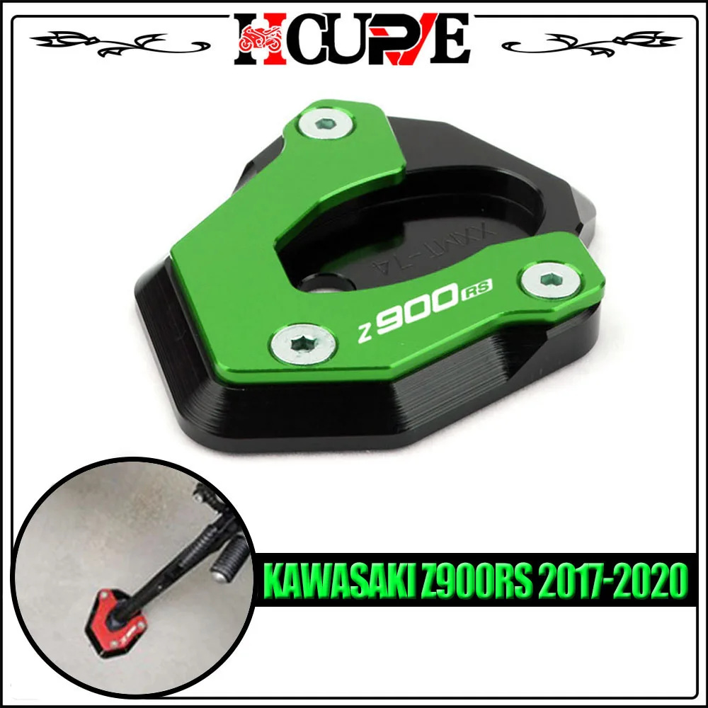 

For KAWASAKI Z900RS Z 900 RS 2017 2018 2019 2020 2021 2022 Motorcycle CNC Kickstand Sidestand Stand Extension Enlarger Pad