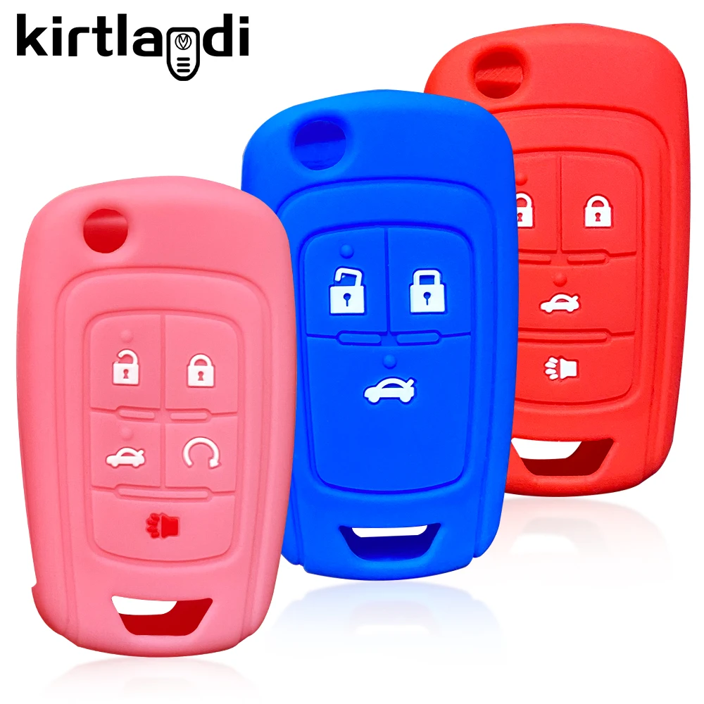 Силиконовый чехол для автомобильного ключа с дистанционным управлением Chevrolet Cruze