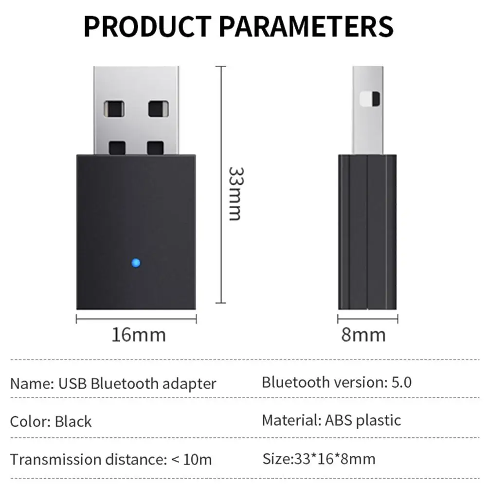 USB Bluetooth 5 0 беспроводной аудио адаптер 3 мм AUX приемник передатчик мини стерео для