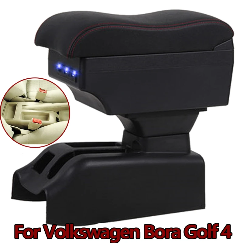 Для Volkswagen Bora Golf 4 подлокотник коробка для хранения содержимого центрального
