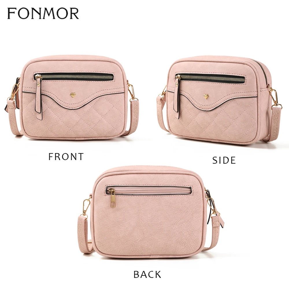 Fonmor/Женская клетчатая сумка-мессенджер из мягкой искусственной кожи женская