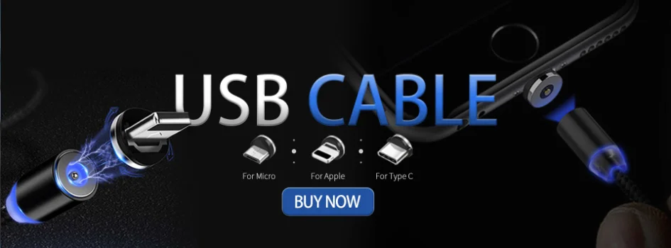 Магнитный кабель usb type-C, магнитный кабель, светодиодный, для быстрой зарядки, USB кабель микро-зарядного устройства, провод для iPhone, huawei, samsung