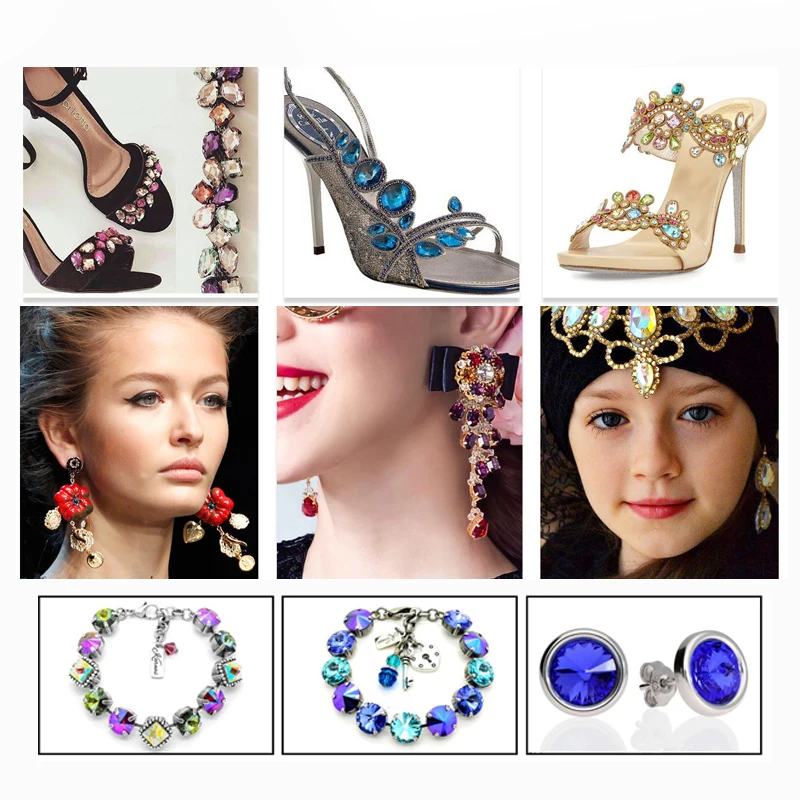 Каплеобразные 3D украшения для нейл-арта стразы блестящие драгоценные камни