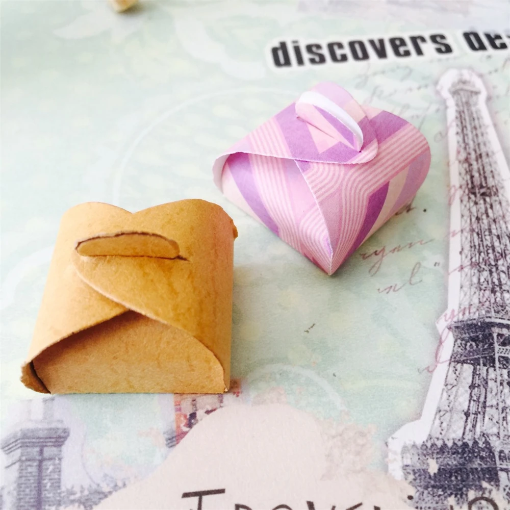 Милая Подарочная коробка рождественские штампы скрапбукинг Новое поступление