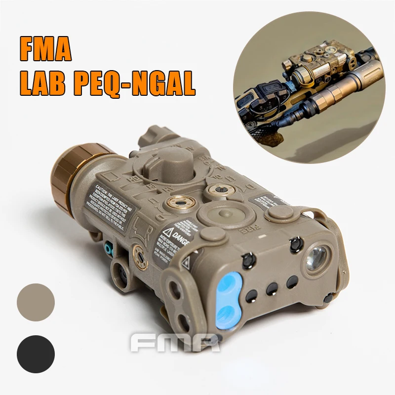 Новая версия FMA LAB PEQ-NGAL Mini Version PEQ Tactical Airsoft NGAL LED светодиодный IR Red Laser Hunting Battery чехол